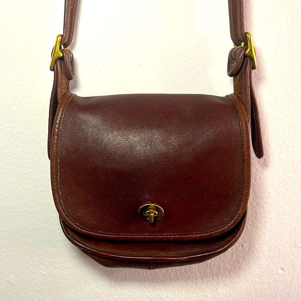 Brown Leather Crossbody Bag Vintage
